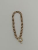 9ct gold curb link bracelet