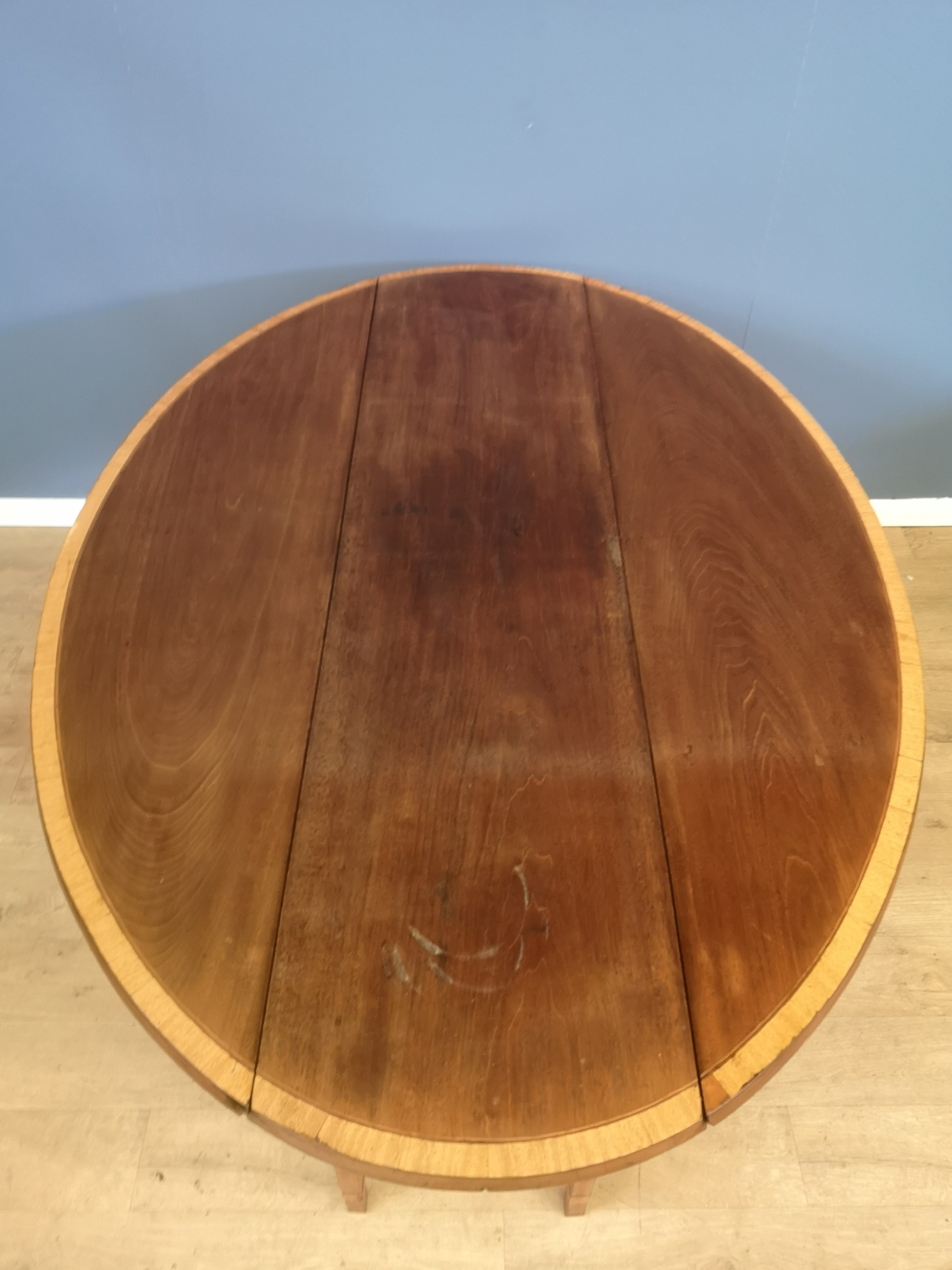 Mahogany drop leaf table - Image 4 of 4