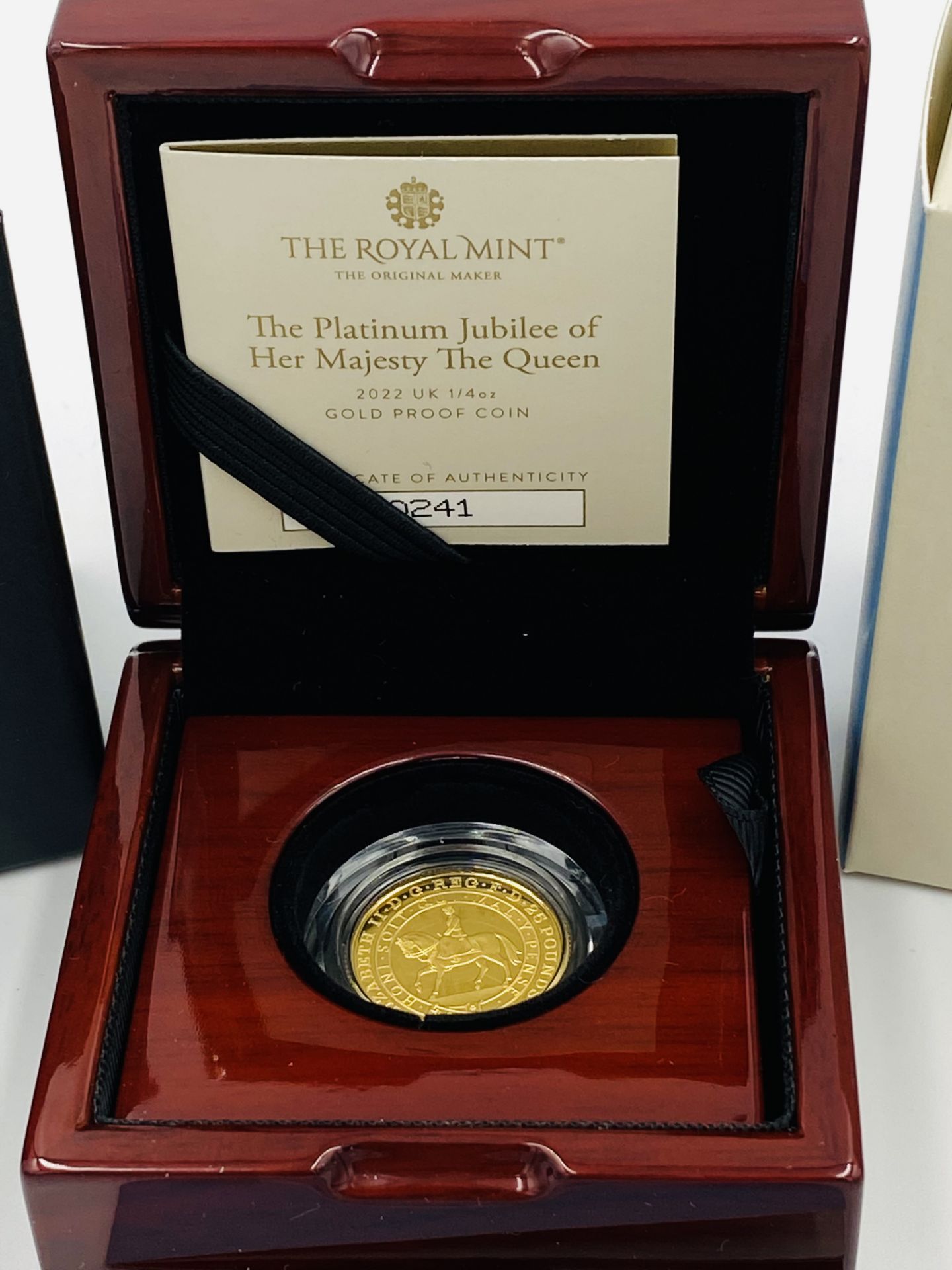 Royal Mint Platinum Jubilee of Her Majesty the Queen, 2022 limited edition gold proof coin - Image 2 of 4
