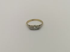 18ct gold and diamond ring