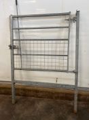 Galvanised gate and frame