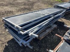12 8ft x 3ft Galvanised plastic clad hurdles