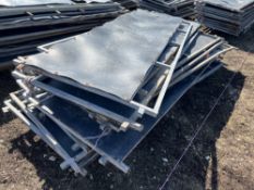 12 8ft x 3ft Galvanised plastic clad hurdles