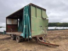 Twin axle 24ft curtainside trailer