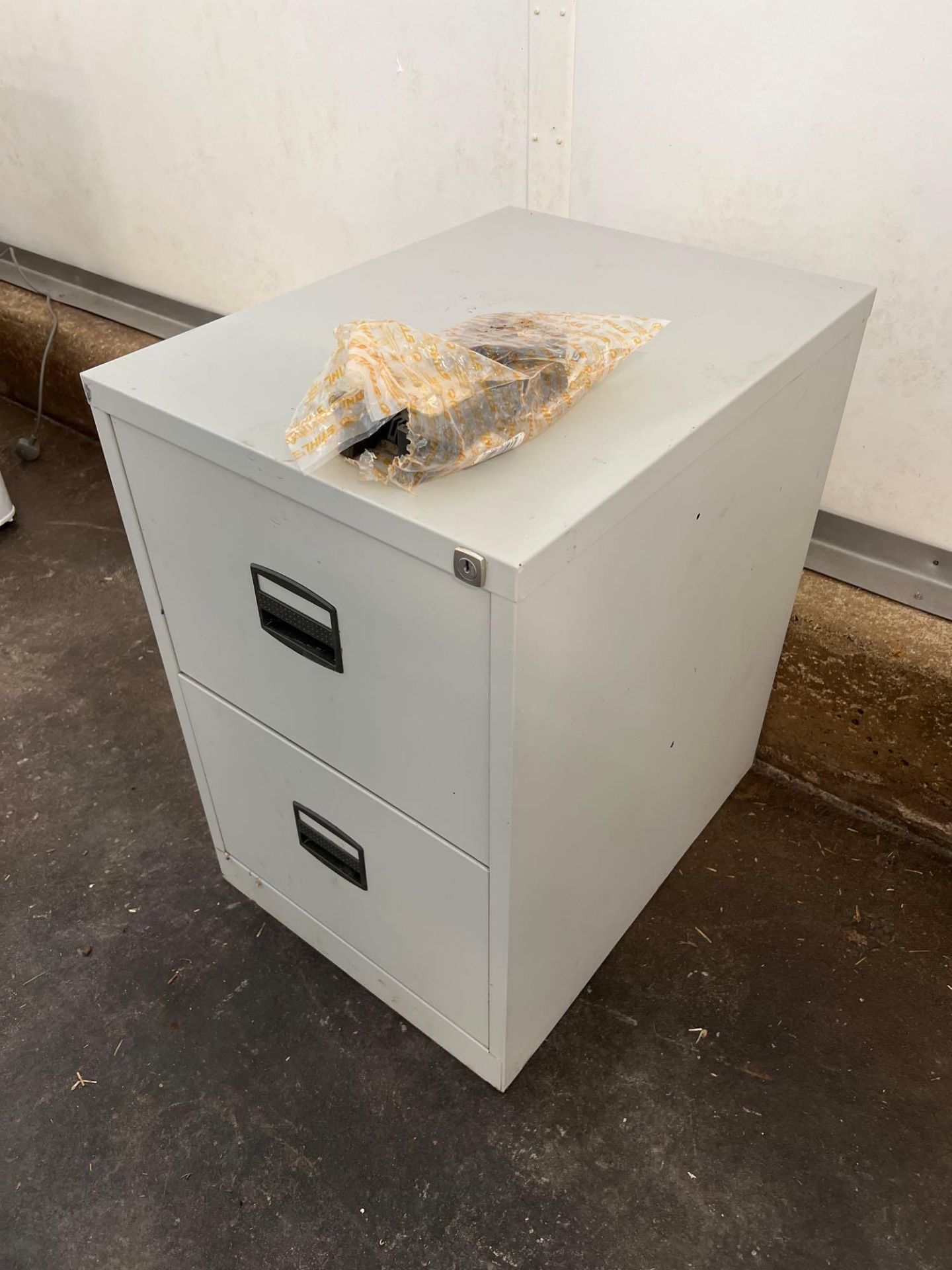 2 drawer metal filing cabinet