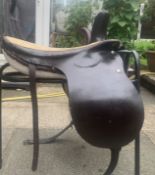 16.5" Victorian side saddle with embossed nearside safe