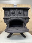 Small cast iron stove "British Queen" made in Falkirk.