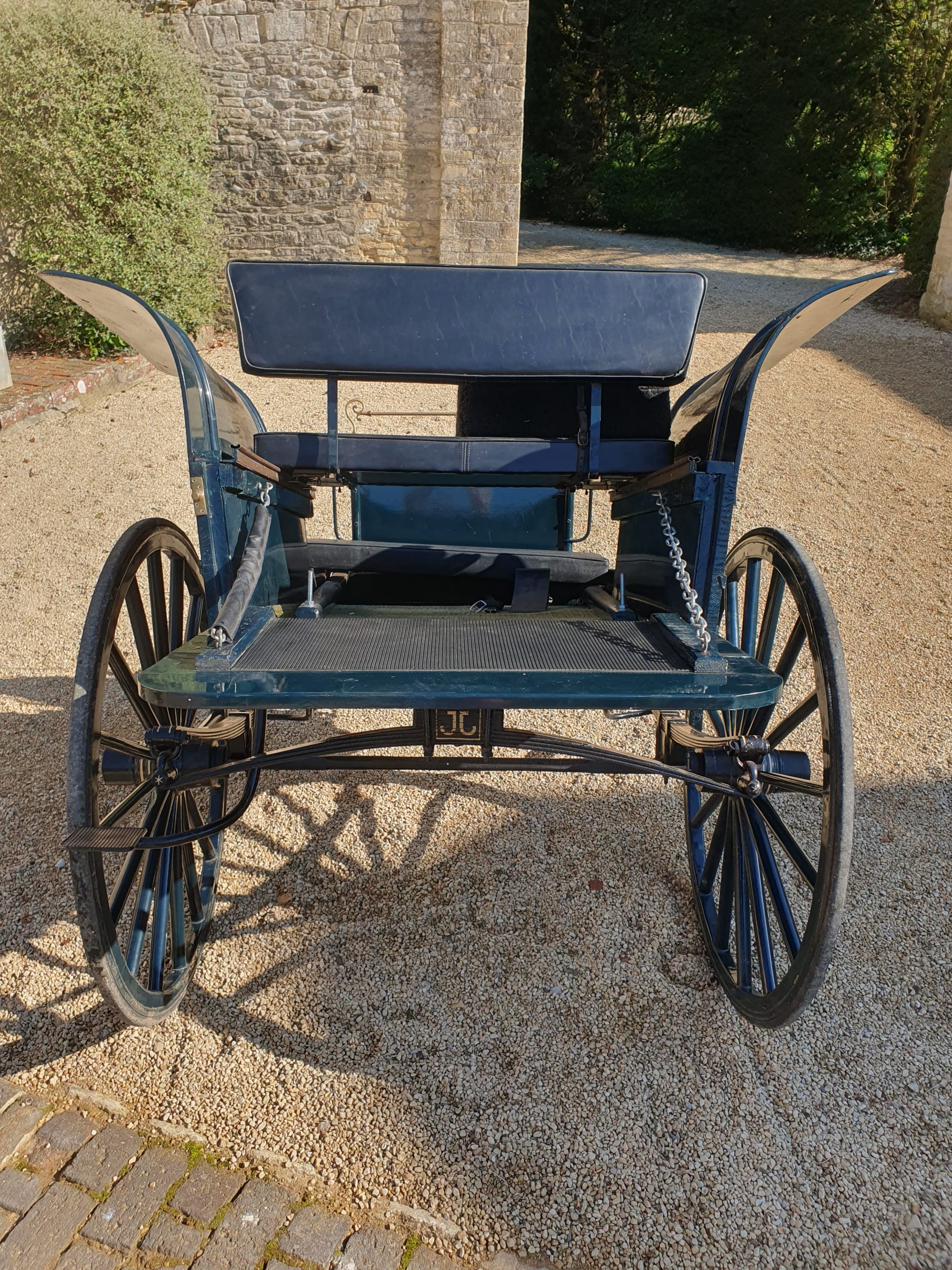 RALLI CAR built by Weston & Son of Cheltenham to suit 14.2hh. Painted dark blue with gold lining, - Image 2 of 4