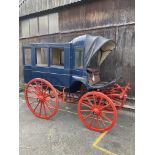 PRIVATE OMNIBUS to suit a single or pair. Painted dark blue on a red undercarriage with 46" and