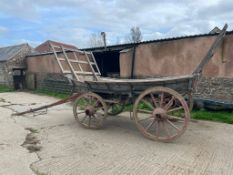 HAMPSHIRE BOAT WAGON built in the New Forest circa 1920 to suit single horse. In original natural