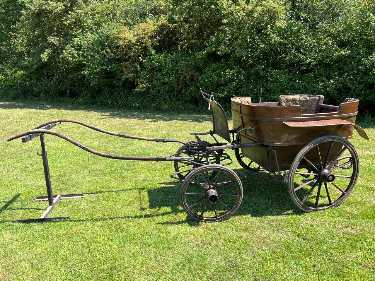 FOUR-WHEEL GOVERNESS CAR late Victorian, built by J. Collins & Co. Ltd, of Oxford & Faringdon to