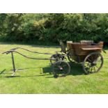 FOUR-WHEEL GOVERNESS CAR late Victorian, built by J. Collins & Co. Ltd, of Oxford & Faringdon to