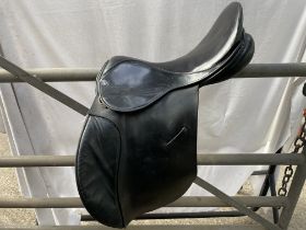 Black 17" saddle by Fieldhouse. This lot carries VAT.