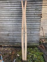 Pair of 7'3" long ash dray shaft blanks