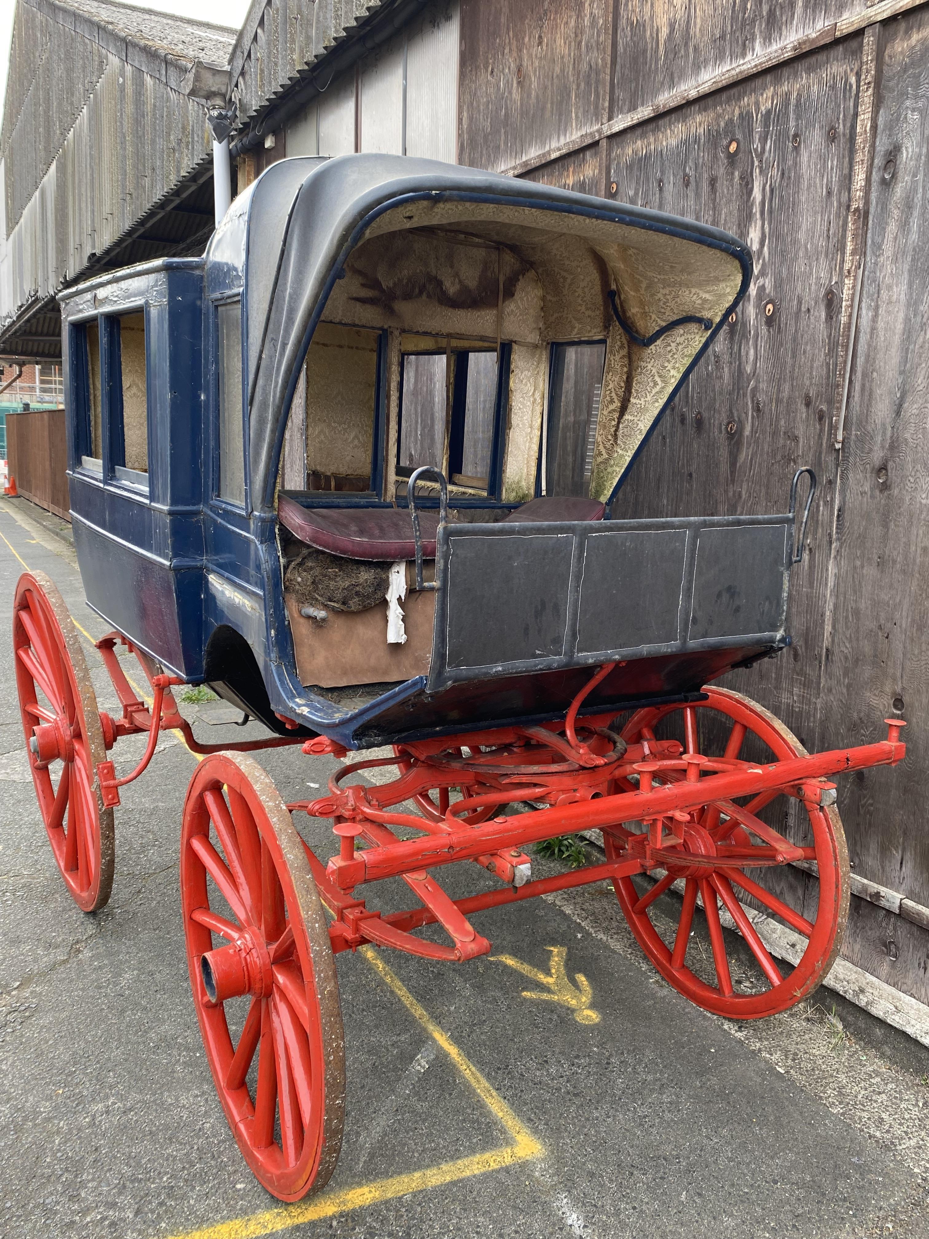 PRIVATE OMNIBUS to suit a single or pair. Painted dark blue on a red undercarriage with 46" and - Image 2 of 10