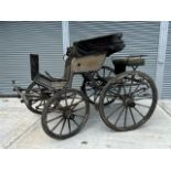 HOODED SPIDER PHAETON built by Thrupp & Maberly of London to suit 15hh single or pair. In original