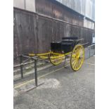 LIVERPOOL GIG built by Lawton of Liverpool and London c1900 to suit 15 to 16hh. Painted black with