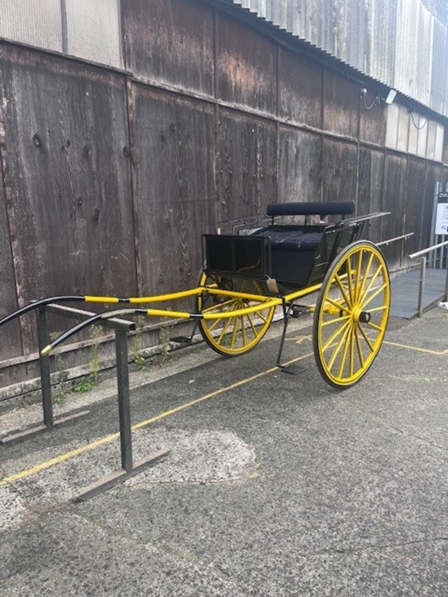 LIVERPOOL GIG built by Lawton of Liverpool and London c1900 to suit 15 to 16hh. Painted black with