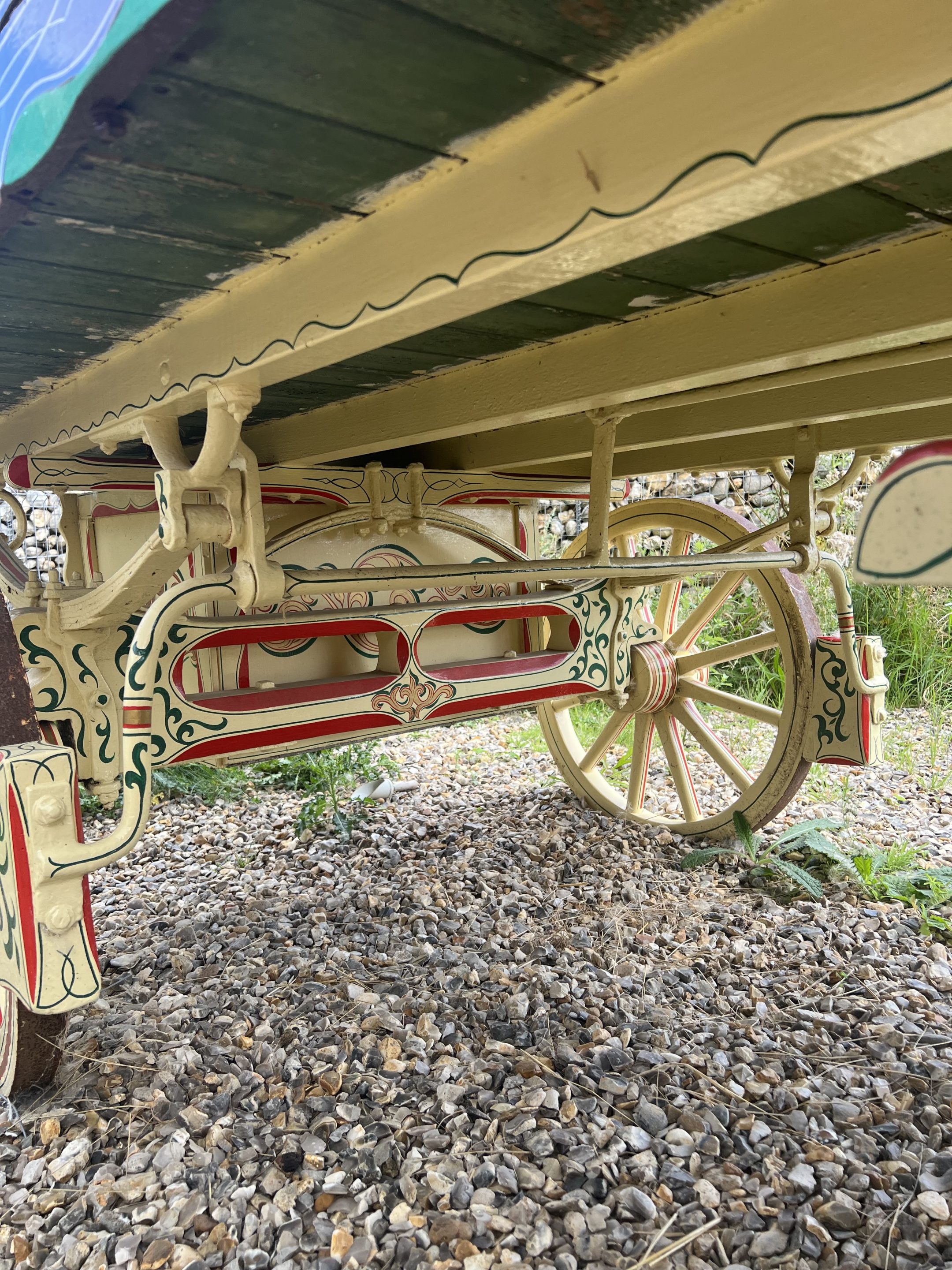 OPEN LOT WAGON built in 1925. Painted in traditional colours of burgundy with yellow and blue - Image 5 of 5