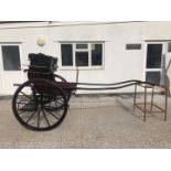 BENNINGTON BACK STEP BUGGY built by Artistic Iron Works of Bennington in 1993 to suit 14.2hh single.