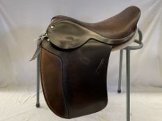 Humphries and Swain brown show saddle, wide fit