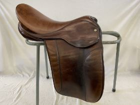 Ideal brown working hunter saddle, 16.5.