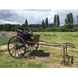 BENNINGTON BACK STEP BUGGY built by Artistic Iron Works of Bennington in 1995 to suit 15hh single.