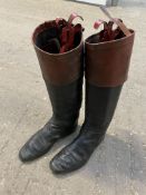 Pair of jockey racing boots size 4