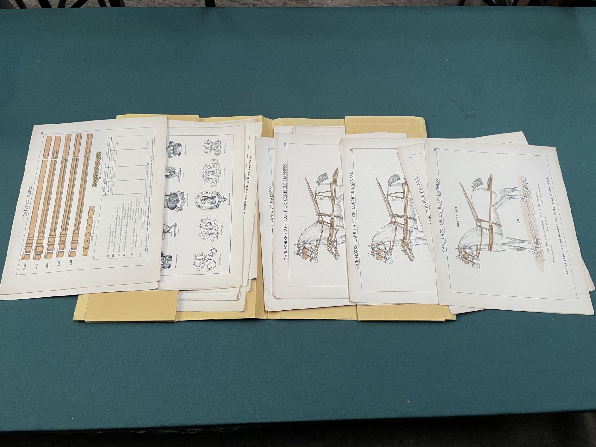 Quantity of harness catalogue plates c1920 plus catalogue - Image 2 of 2