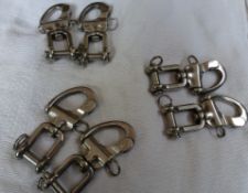 3 pairs of large size quick release shackles