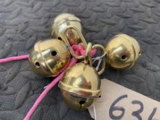 Four harness bells. This lot carries VAT