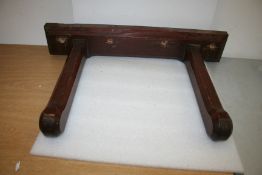 Vintage wooden harness rack for wall mounting