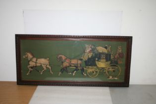 Coaching panel by Cecil Aldin 'The Liverpool Coach' 30 x 14