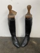 Pair of leather boots. This lot carries VAT