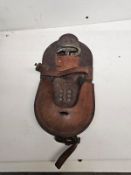 Military spare shoe case, with shoe, hammer etc. Made by Wilmot Bently of Walsall 1940.