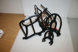 Set of iron harness racks