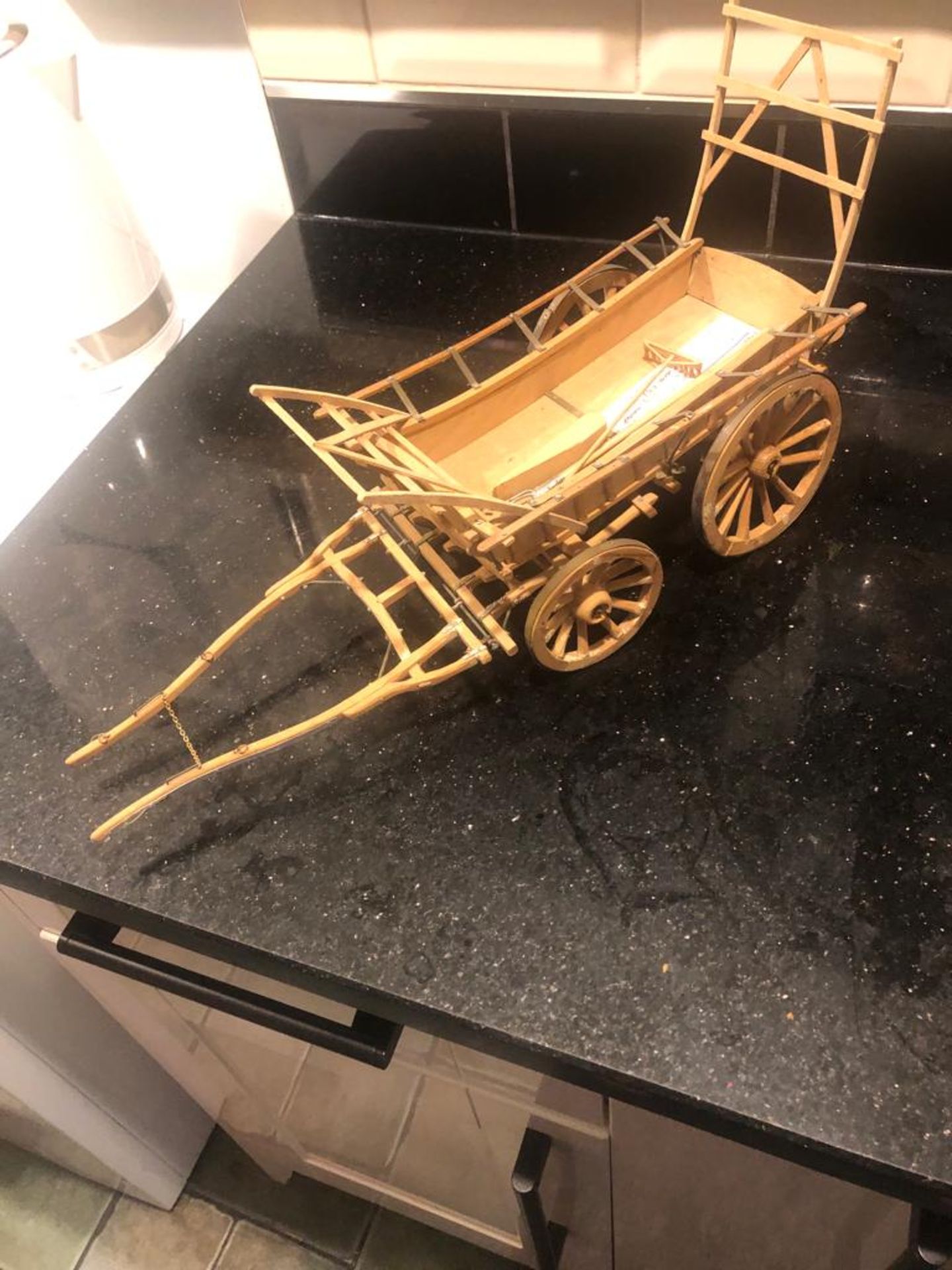 Model of a hay wagon