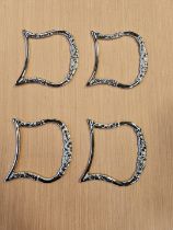 Four D ring blinker plates and 2 pairs whale plates