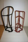 Two harness saddle racks