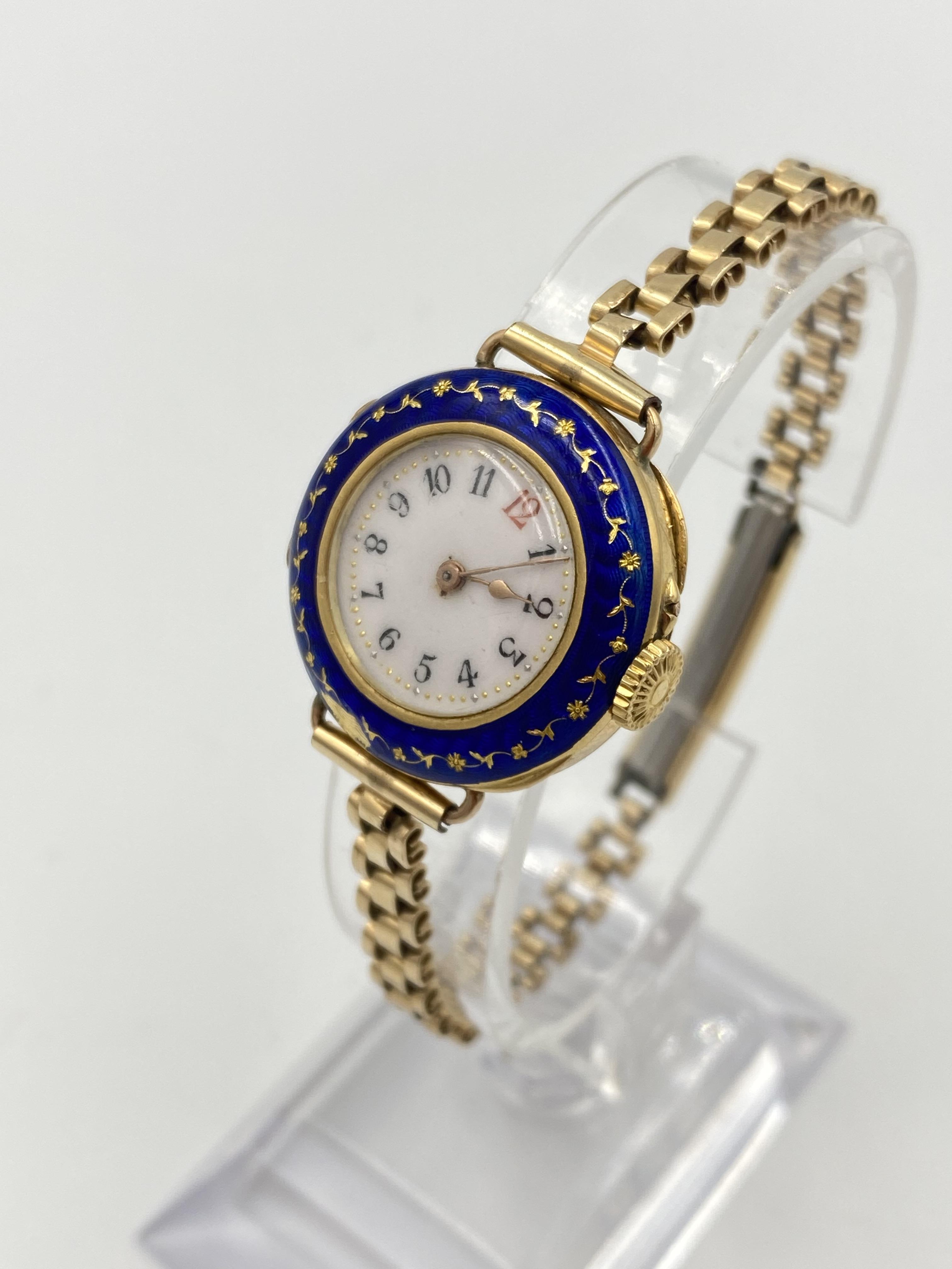 Ladies cocktail watch in 18ct gold case - Image 2 of 4