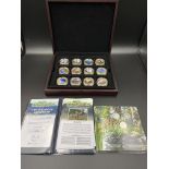 Westminster Coins, the Age of the Dinosaurs, 24 limited edition 24ct gold plated coins