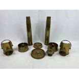 A collection of WW1 and WWII trench art