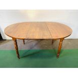 Pine extending dining table