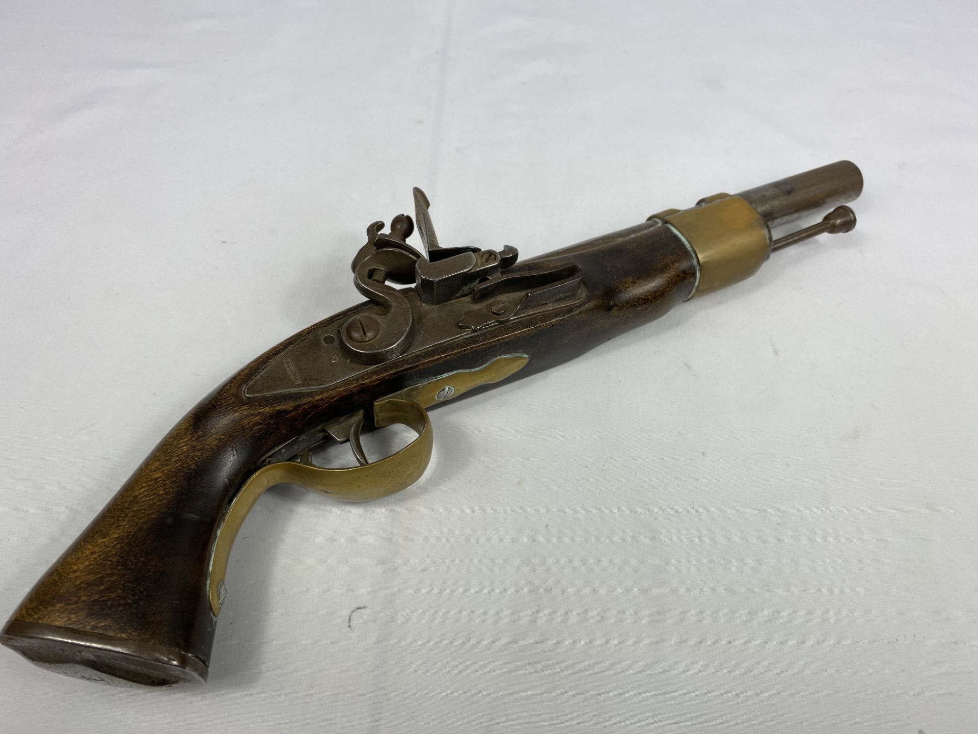 19th century muzzle loading pistol - Image 3 of 8