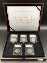 Datestamp 2019 specimen year set