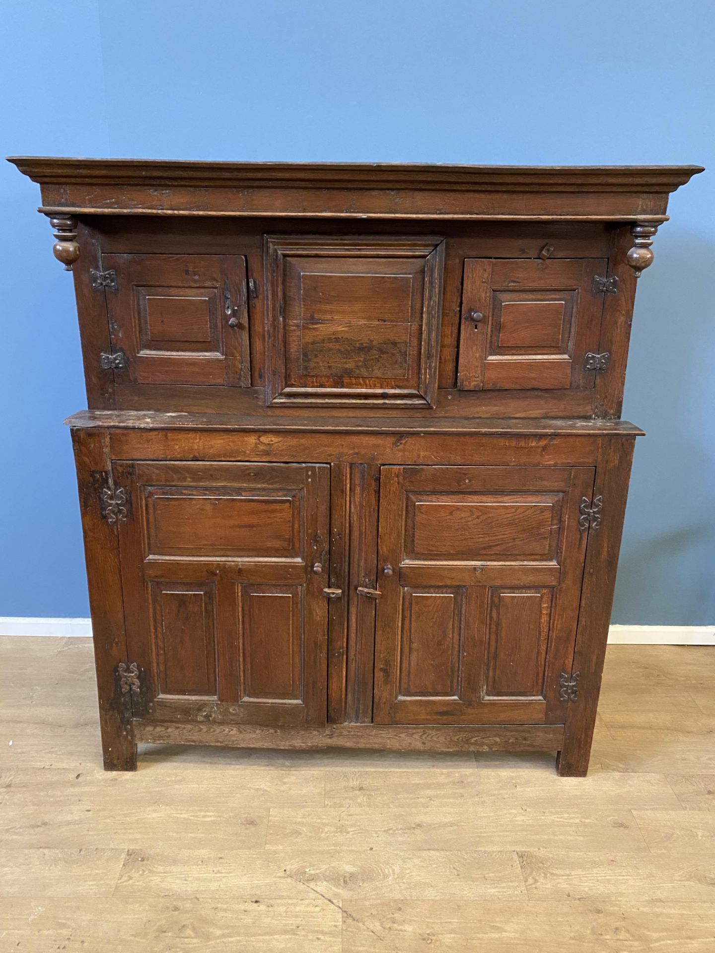 18th century oak court cupboard