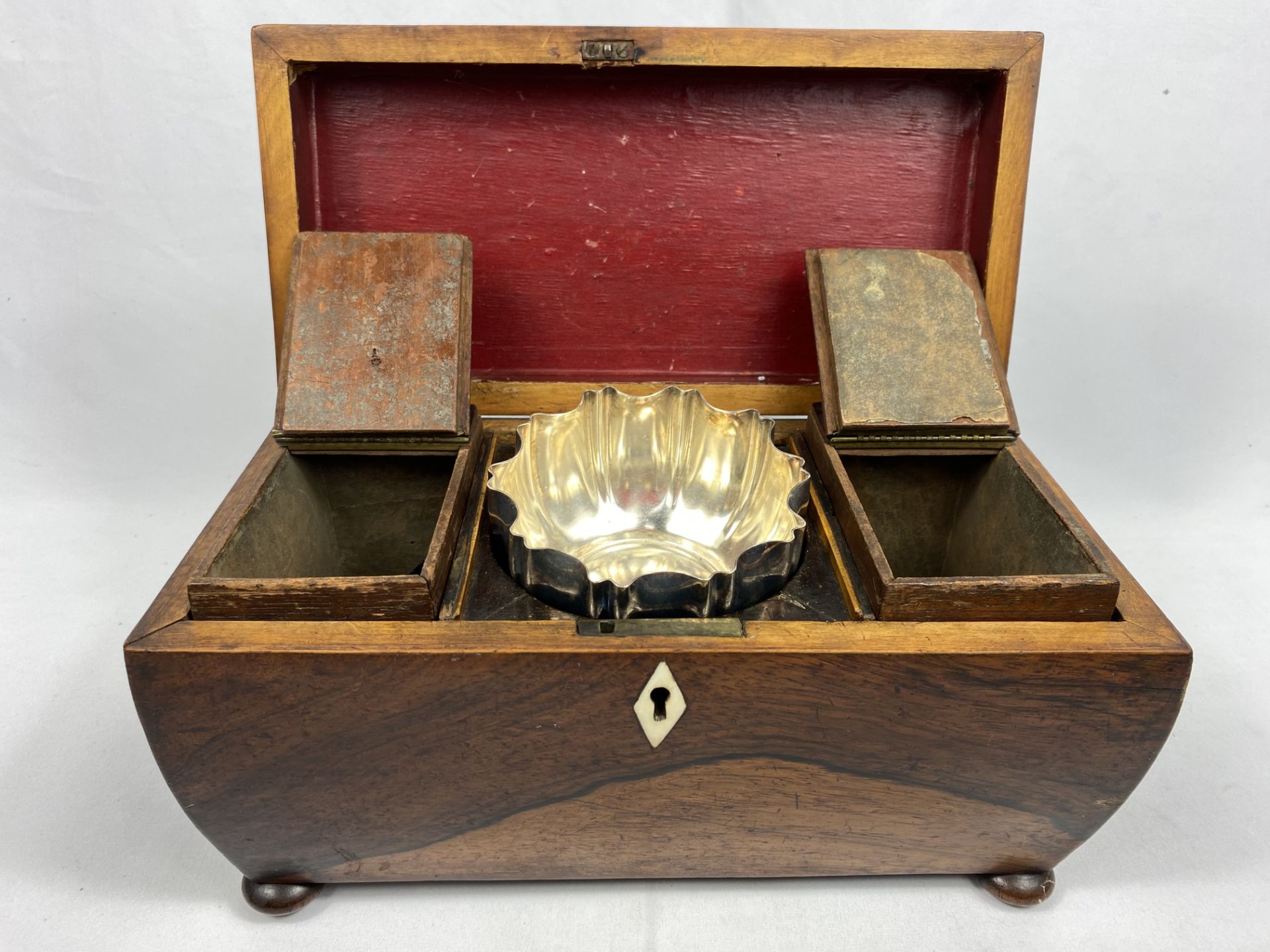 Victorian mahogany tea caddy - Image 2 of 5