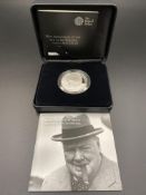 Royal Mint 50th Anniversary of the Death of Winston Churchill 2015 £5 silver proof coin