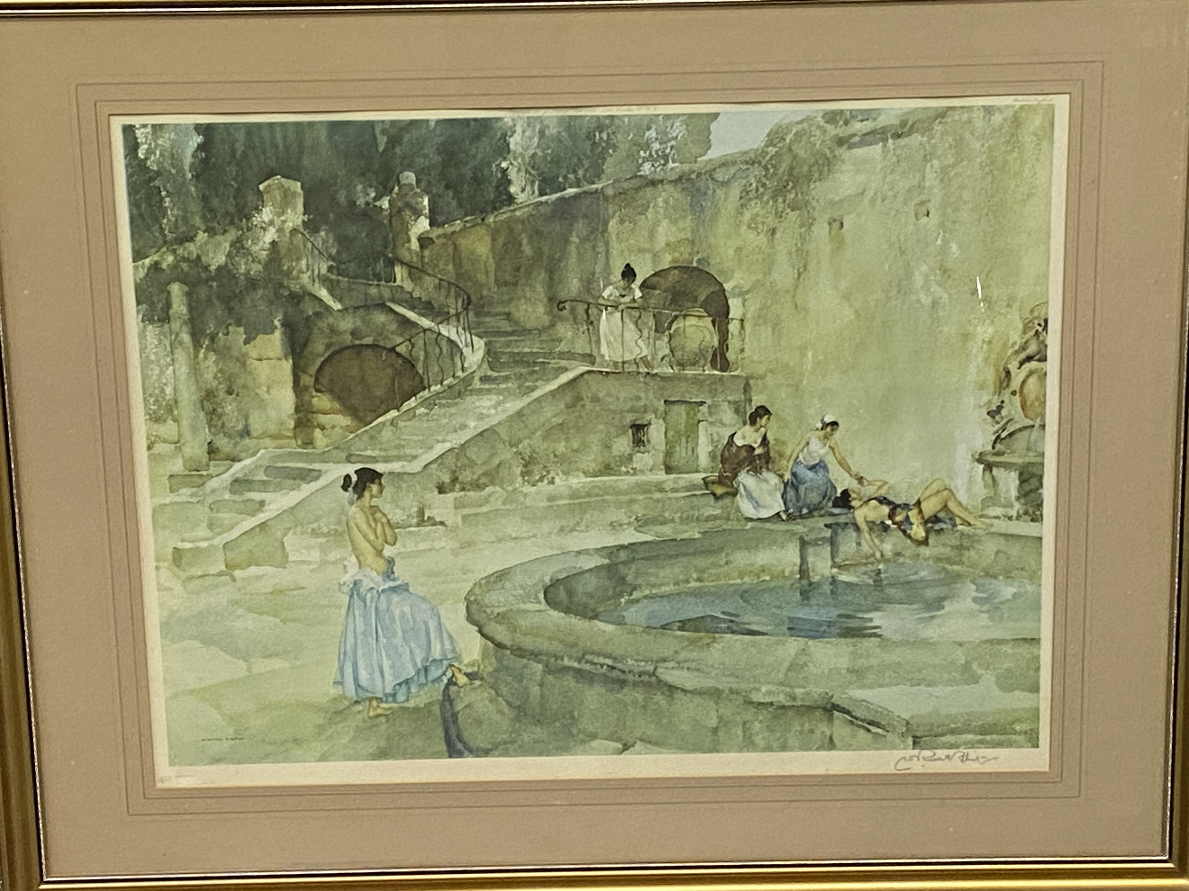 Framed and glazed print by Sir William Russell Flint - Image 4 of 4