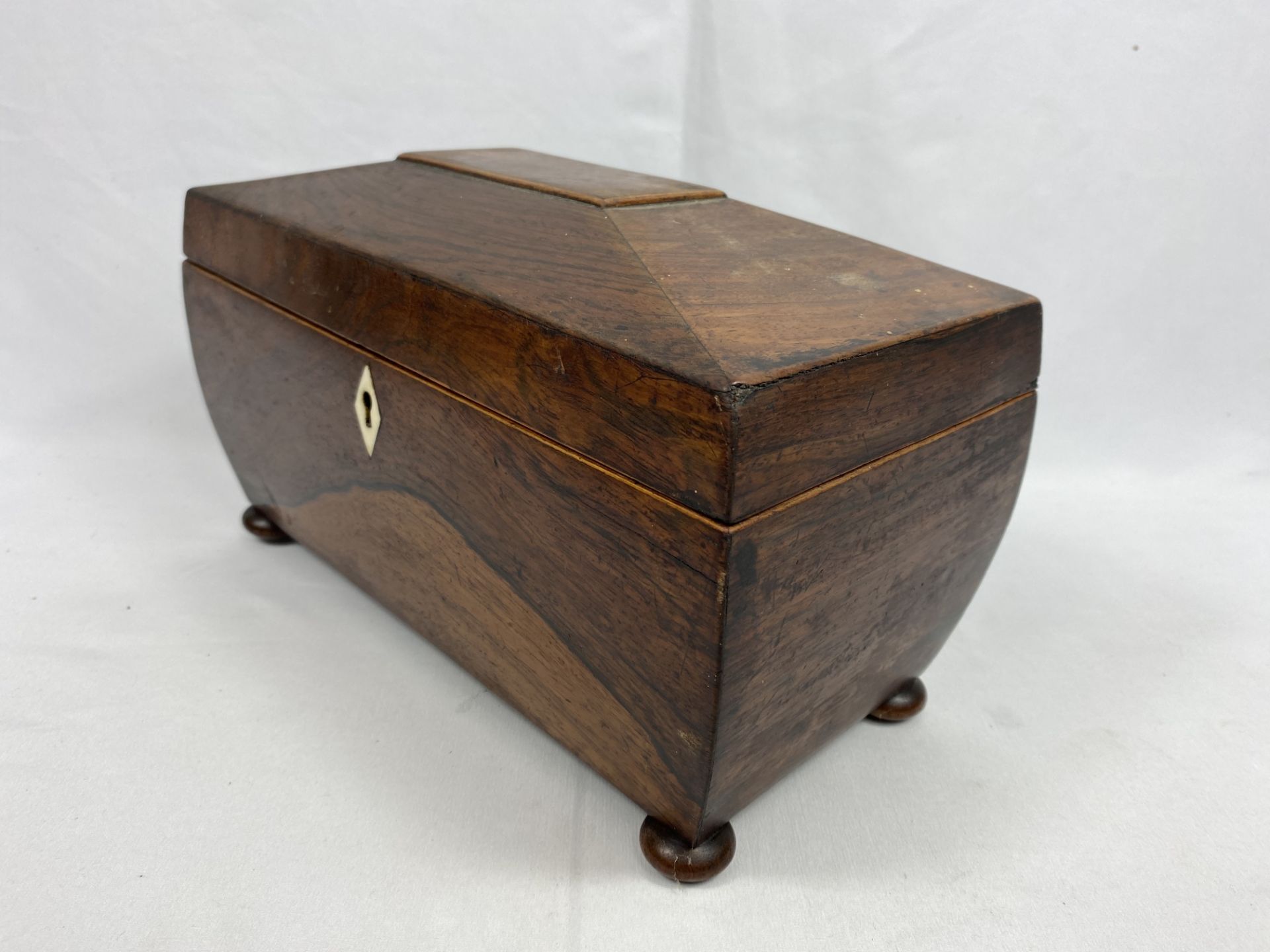 Victorian mahogany tea caddy